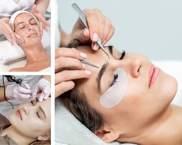 microblading y extensión de pestañas